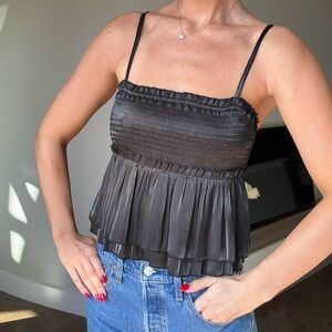 Black Silky tank top